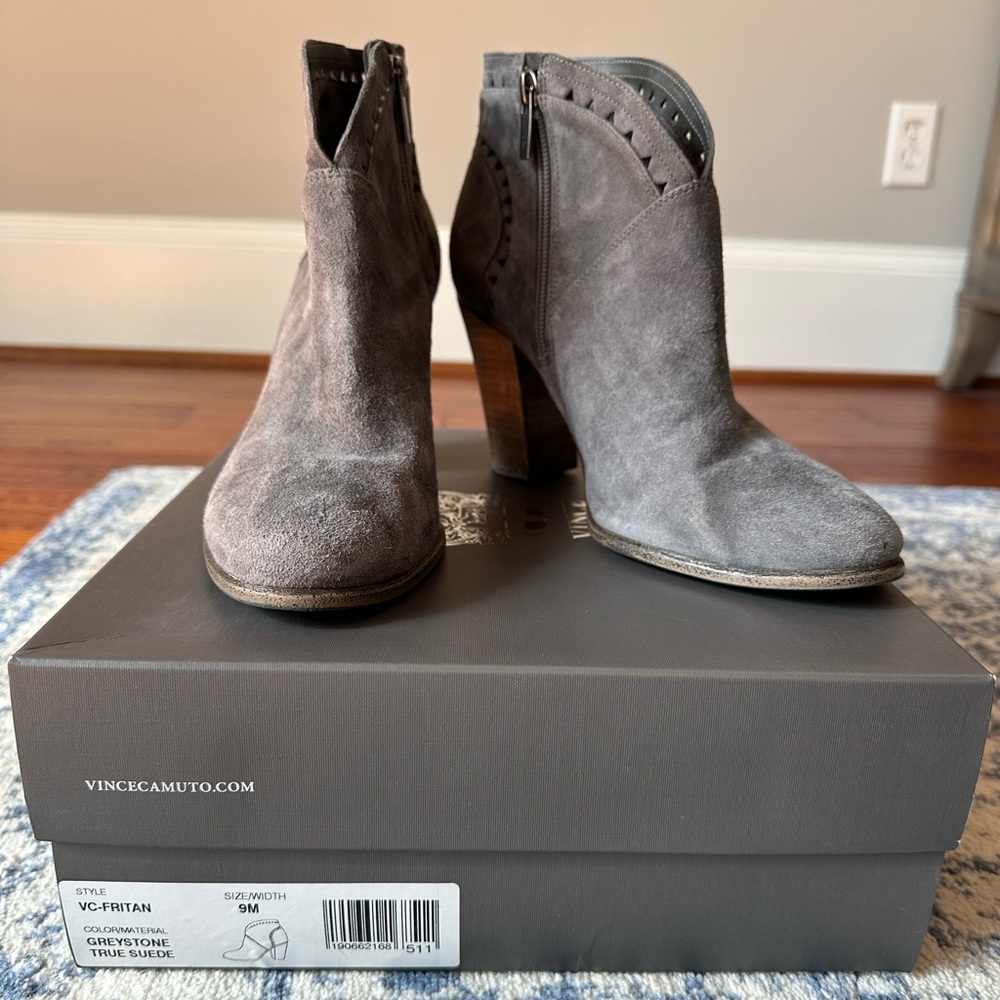 Vince Camuto- Fritan- Grey Suede- Size 9- Gently Used